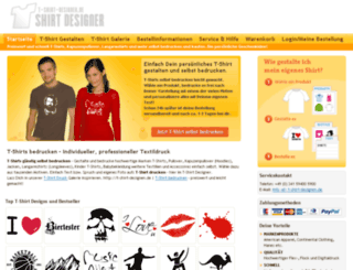 t-shirt-designen.de screenshot