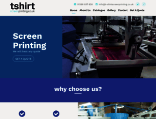 t-shirtscreenprinting.co.uk screenshot