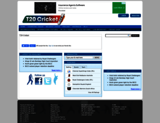 t20cricket.com screenshot