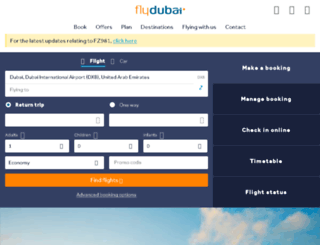 ta.flydubai.com screenshot