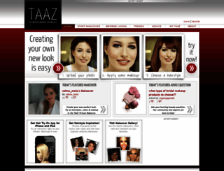 taaz.com screenshot