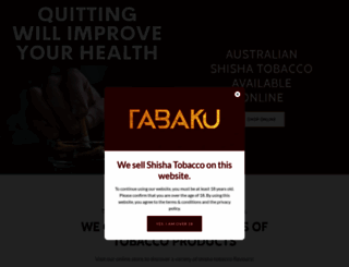 tabaku.com.au screenshot