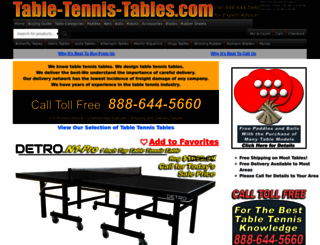 table-tennis-tables.com screenshot