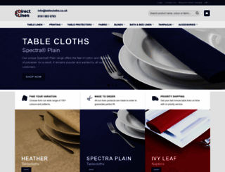 tablecloths.co.uk screenshot