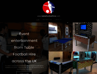 tablefootballhire.com screenshot