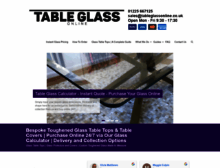 tableglassonline.co.uk screenshot