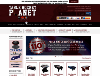 tablehockeyplanet.myshopify.com screenshot