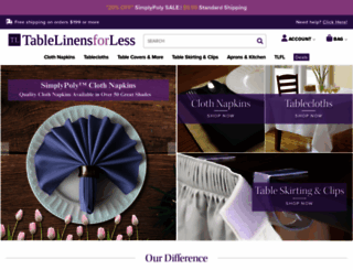 tablelinensforless.com screenshot
