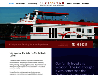 tablerockhouseboatrentals.com screenshot