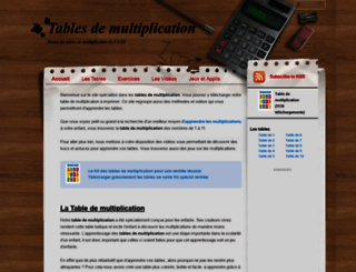 tablesdemultiplication.net screenshot