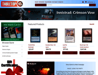 tabletopgameswap.crystalcommerce.com screenshot
