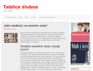 tabliceslubne.pl screenshot