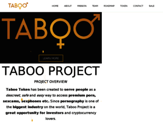 tabooproject.com screenshot