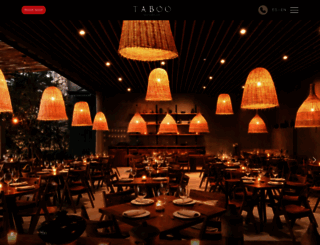 taboorestaurant.com.mx screenshot