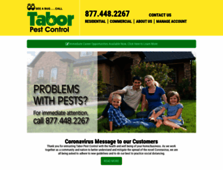 taborpestcontrol.com screenshot