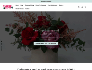 tabrahflowers.com screenshot