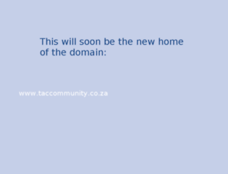 taccommunity.co.za screenshot