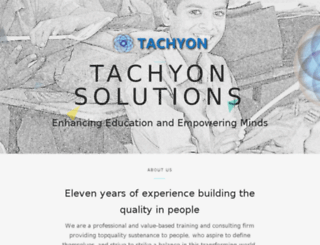 tachyonsolutions.in screenshot