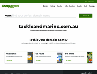 tackleandmarine.com.au screenshot