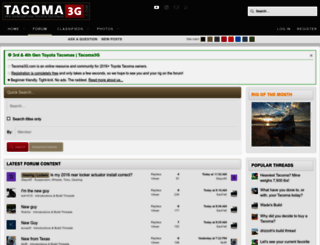 tacoma3g.com screenshot