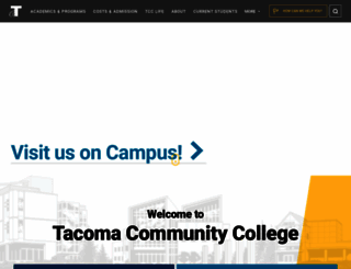 tacomacc.edu screenshot