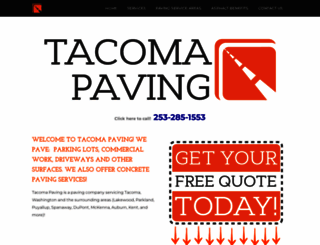 tacomapaving.com screenshot