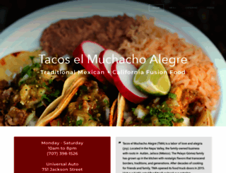 tacoselmuchachoalegre.com screenshot