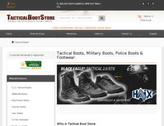 tacticalbootstore.com screenshot