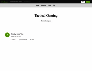 tacticalgaming.podbean.com screenshot