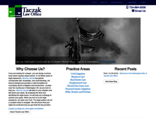 taczaklaw.com screenshot