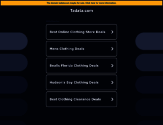 tadata.com screenshot