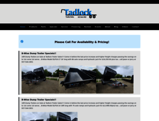 tadlocktrailersales.com screenshot