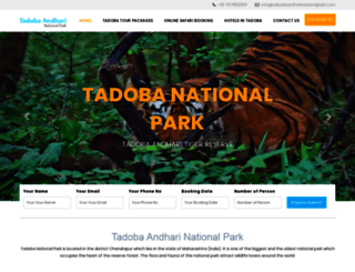 tadobaandharinationalpark.com screenshot