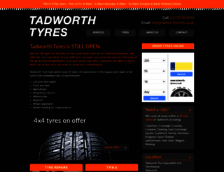 tadworthtyres.com screenshot