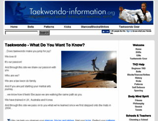 taekwondo-information.org screenshot