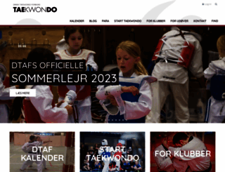 taekwondo.dk screenshot