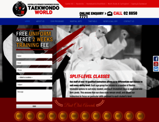 taekwondoworld.com.au screenshot