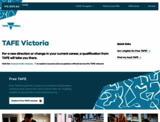 tafe.vic.gov.au screenshot