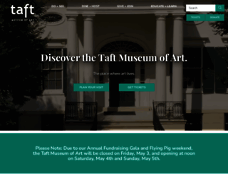 taftmuseum.org screenshot