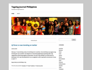 tagalogjournal.wordpress.com screenshot