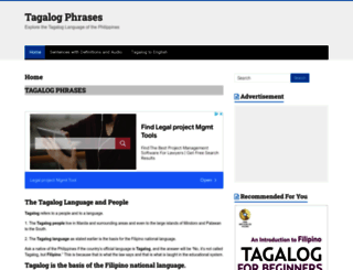 tagalogphrases.com screenshot