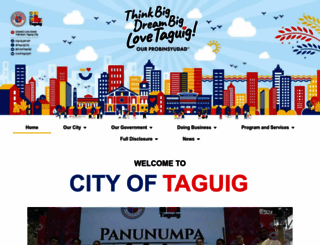 taguig.gov.ph screenshot