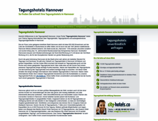 tagungshotels-hannover.com screenshot