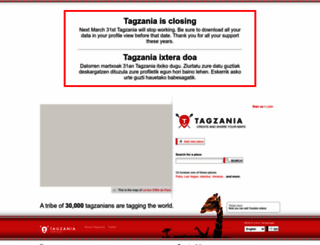 tagzania.com screenshot