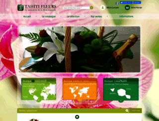 tahiti-fleurs.com screenshot