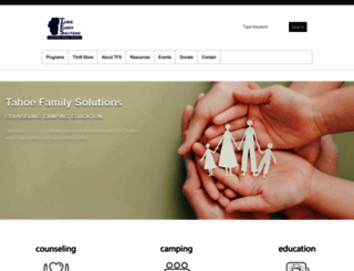 tahoefamily.org screenshot