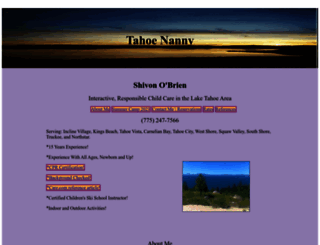 tahoenanny.com screenshot