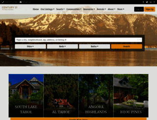 tahoeparadiserealty.com screenshot