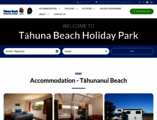 tahunabeachholidaypark.co.nz screenshot