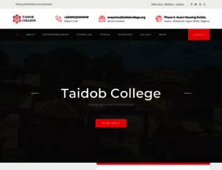 taidobcollege.org screenshot